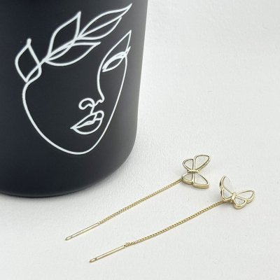 Cercei fluturi otel inoxidabil