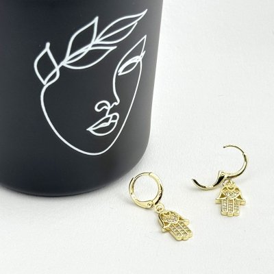 Cercei Hamsa otel inoxidabil