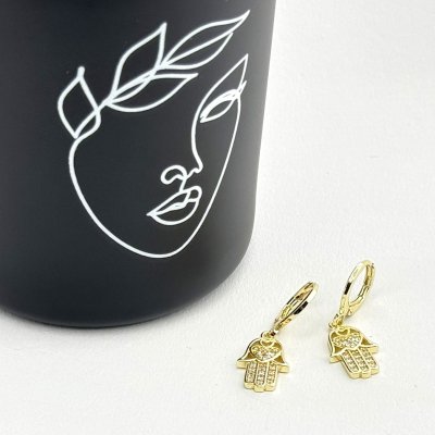 Cercei Hamsa otel inoxidabil