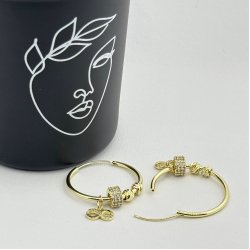 Cercei Infinit otel inoxidabil Cercei Infinit otel inoxidabil