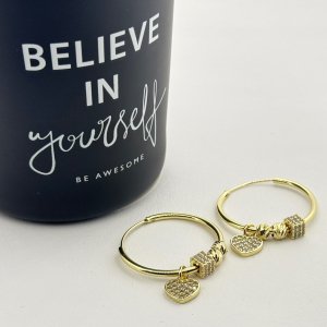 Cercei Inima otel inoxidabil