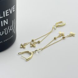 Cercei placati cu aur 18K – CRISSA Cercei placati cu aur 18K – CRISSA