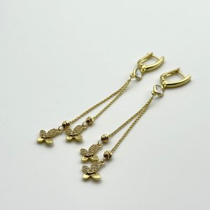 Cercei placati cu aur 18K – CRISSA Cercei placati cu aur 18K – CRISSA