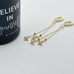 Cercei placati cu aur 18K – CRISSA