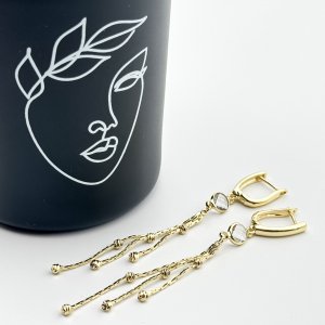 Cercei placati cu aur 18K – CRISSA Cercei placati cu aur 18K – CRISSA