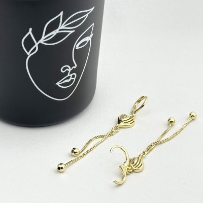 Cercei lungi otel inoxidabil