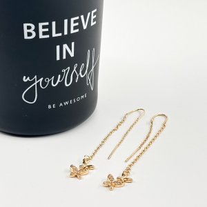 Cercei placati cu aur 18K – CRISSA Cercei placati cu aur 18K – CRISSA