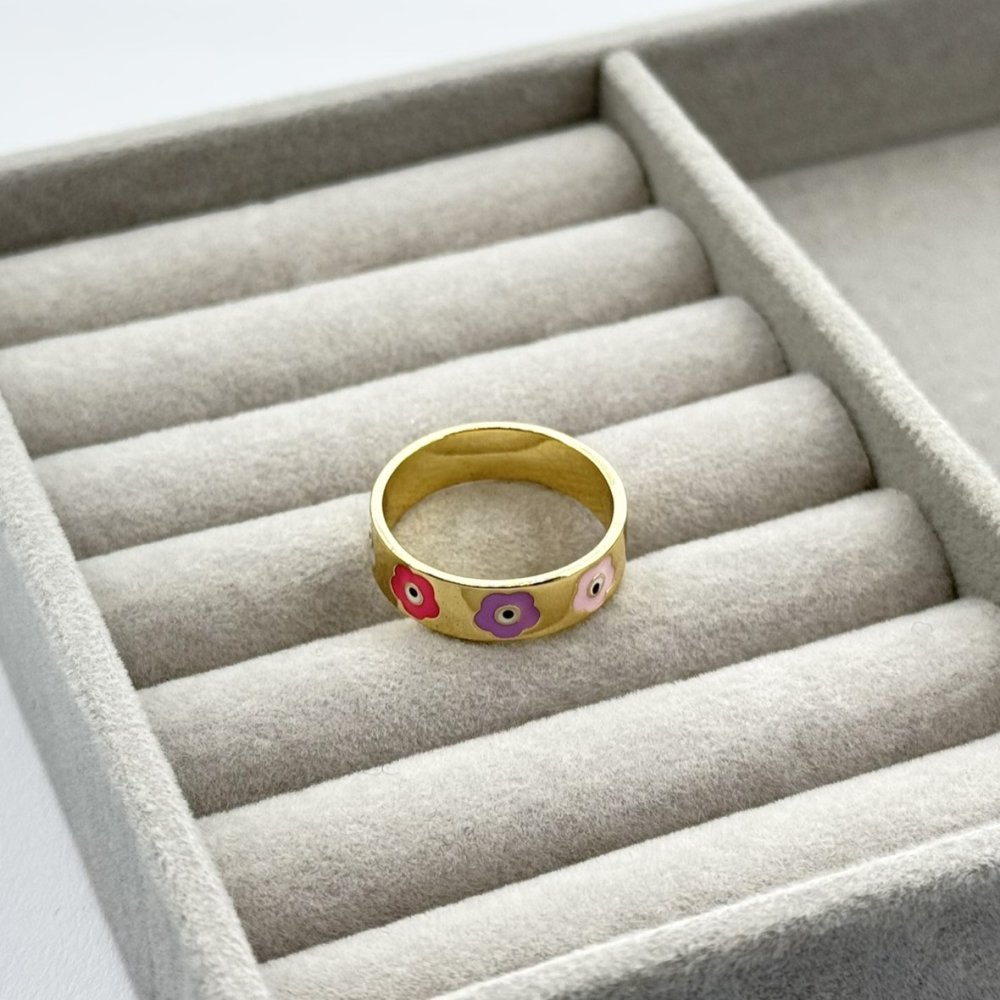 Inel colorat otel inoxidabil