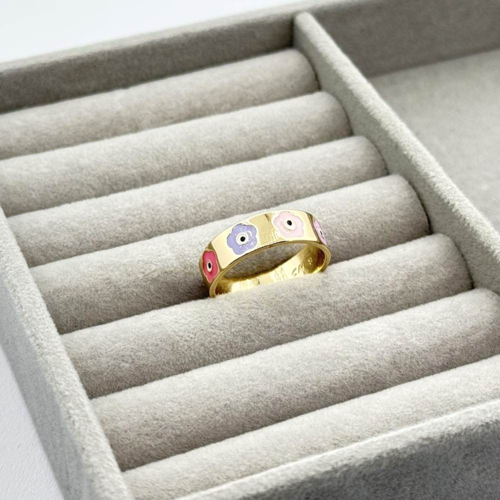 Inel colorat otel inoxidabil