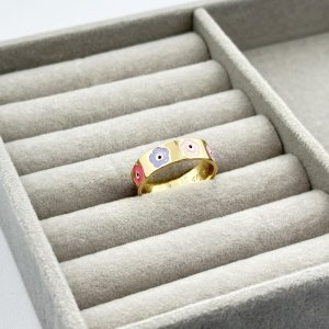 Inel colorat otel inoxidabil