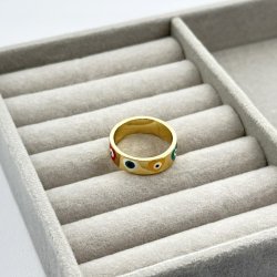 Inel colorat otel inoxidabil