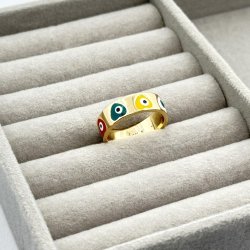 Inel colorat otel inoxidabil