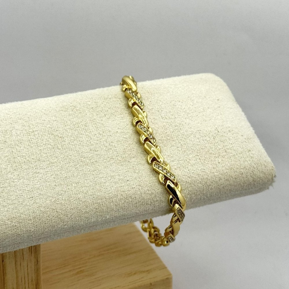 Bratara placata cu aur 18k