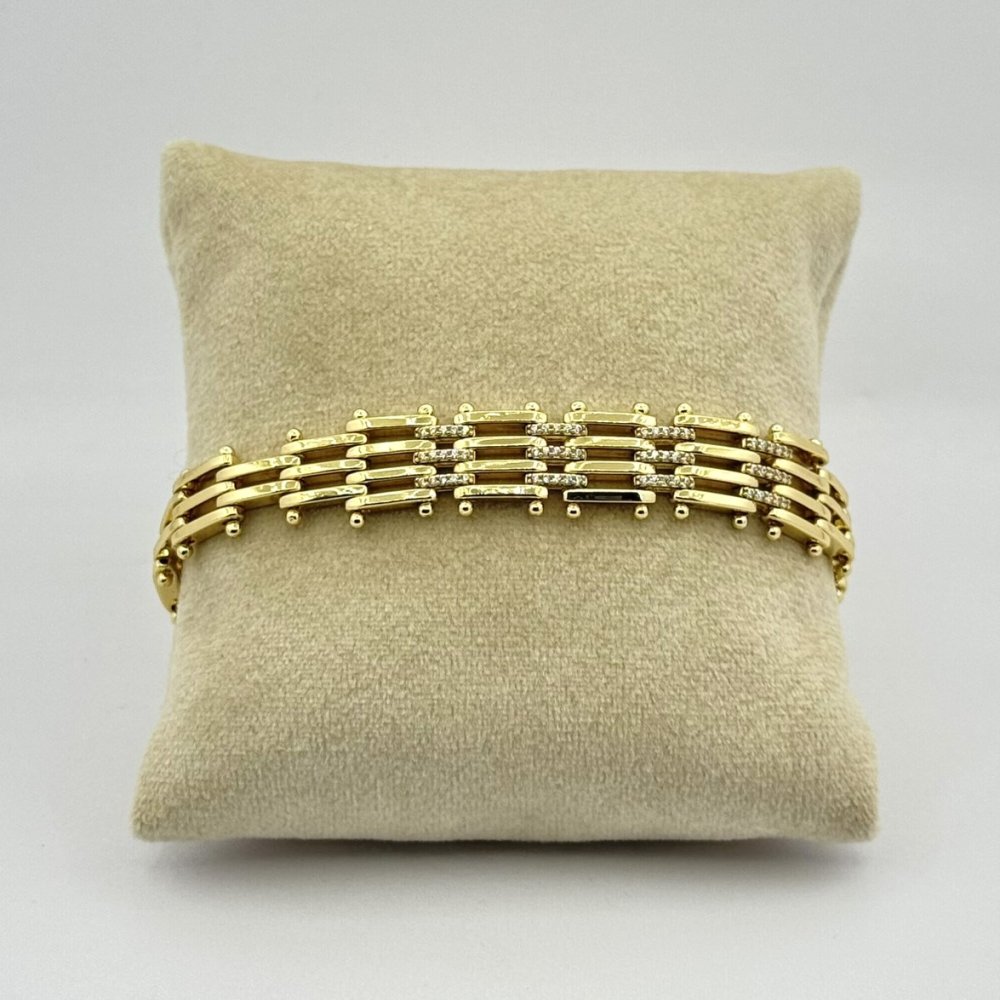 Bratara placata cu aur 18k