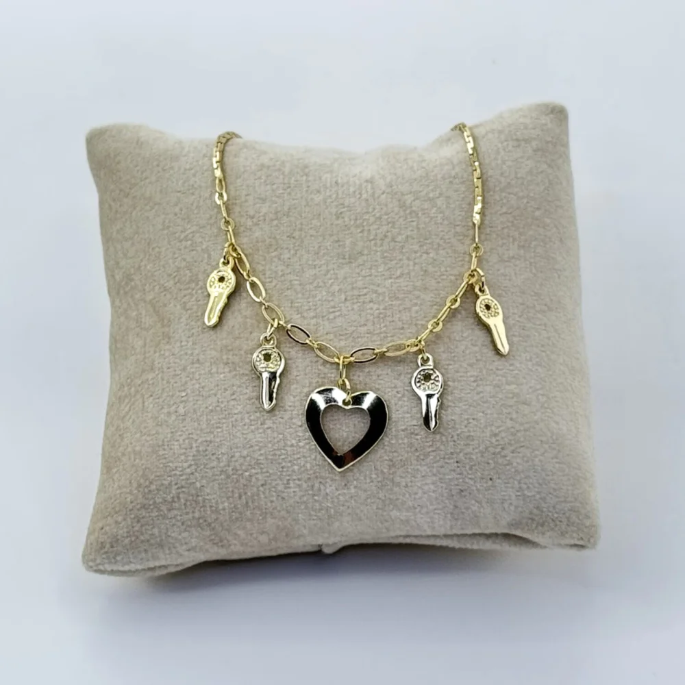 Bratara de picior placata aur galben 18k