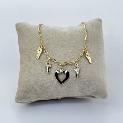Bratara de picior placata aur galben 18k