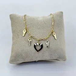 Bratara de picior placata aur galben 18k