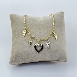 Bratara de picior placata aur galben 18k