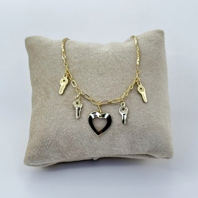 Bratara de picior placata aur galben 18k