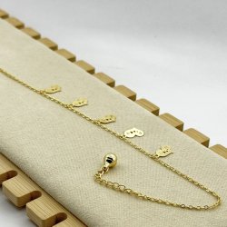 Bratara de picior placata cu aur 18k