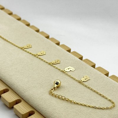 Bratara de picior placata cu aur 18k