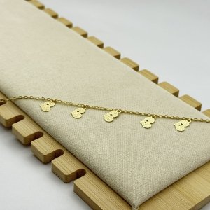 Bratara de picior placata cu aur 18k Bratara de picior placata cu aur 18k