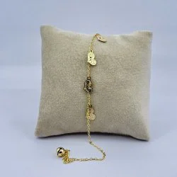 Bratara de picior placata cu aur 18k