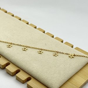 Bratara de picior placata cu aur 18k Bratara de picior placata cu aur 18k