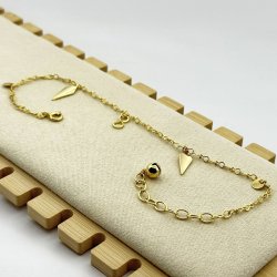 Bratara de picior placata cu aur 18k