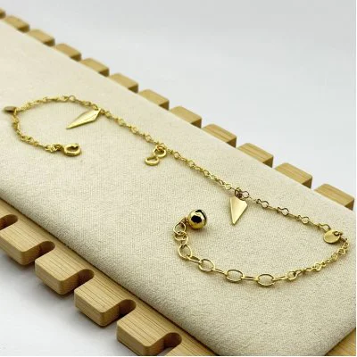 Bratara de picior placata cu aur 18k