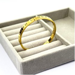 Bratara fixa placata aur galben 18k moderna
