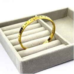 Bratara fixa placata aur galben 18k moderna