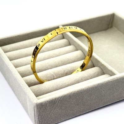 Bratara fixa placata aur galben 18k moderna