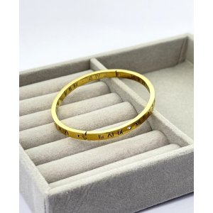 Bratara fixa placata aur galben 18k moderna