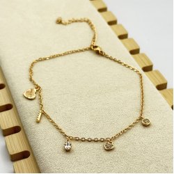 Bratara picior placata aur 18k