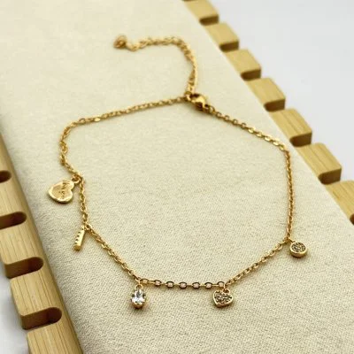 Bratara picior placata aur 18k