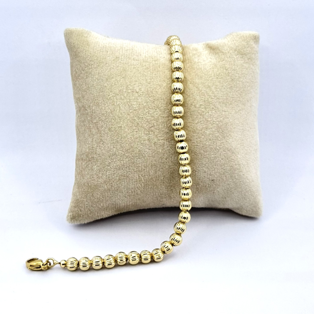 Bratara placata aur 18k bilute