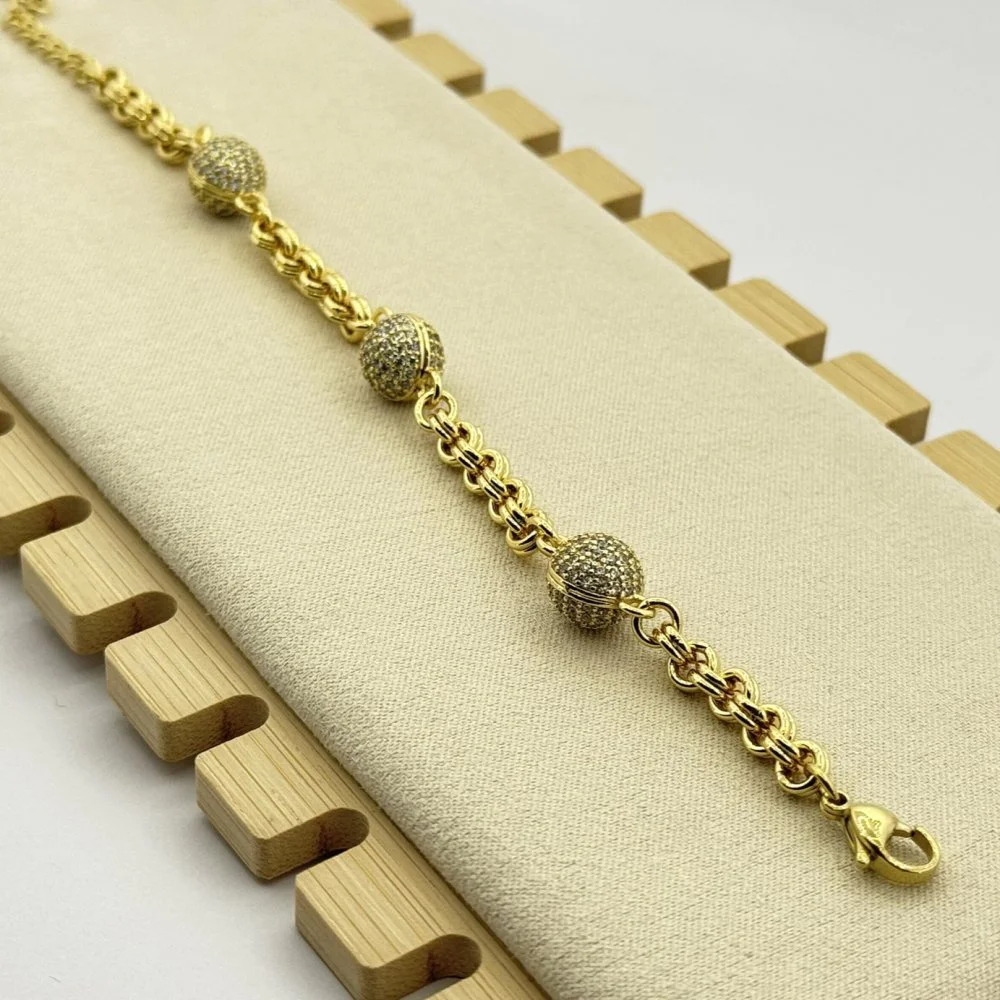 Bratara placata aur 18k 
