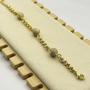 Bratara placata aur 18k 