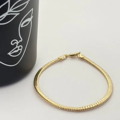 Bratara placata aur 18k clasica