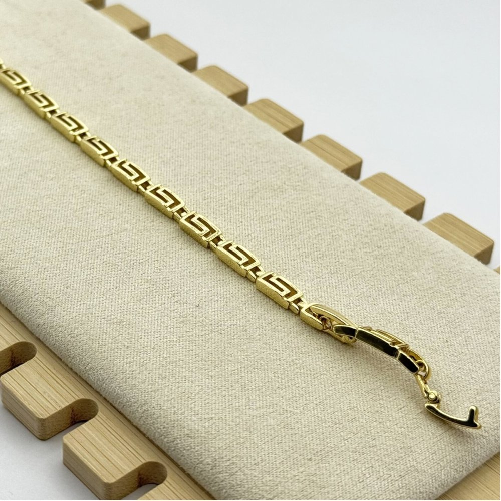 Bratara placata aur 18k coloane grecesti