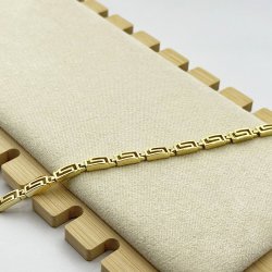 Bratara placata aur 18k coloane grecesti