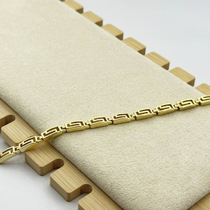Bratara placata aur 18k coloane grecesti