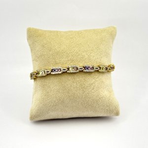 Bratara placata aur 18k colorata