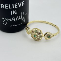 Bratara placata aur 18k colorata