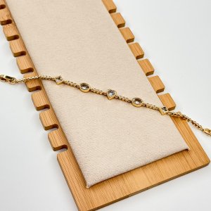 Bratara placata aur 18k cristale stralucitoare