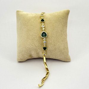 Bratara placata aur 18k cu inimioara