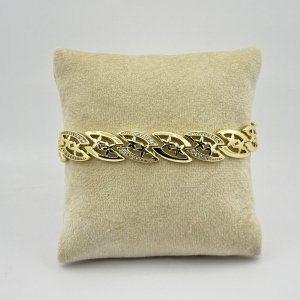 Bratara placata aur 18k cu stelute