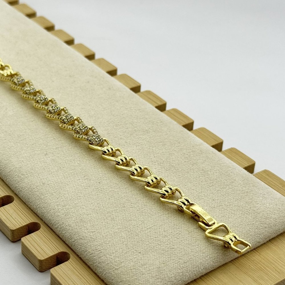 Bratara placata aur 18k dama