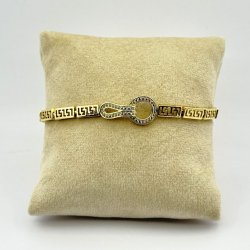 Bratara placata aur 18k dama